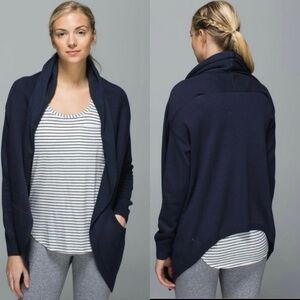 Lululemon Cabin Yogi Cashmere Blend Wrap Sweater Size 4 | Cozy Cabin Core